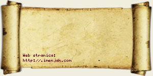 Jana Vujošević vizit kartica